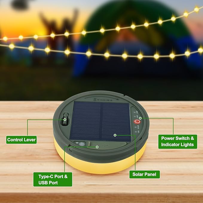 Miniatura 6 de LAMPARA SOLAR PARA ACAMPAR ENROLLABLES